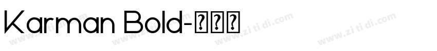 Karman Bold字体转换